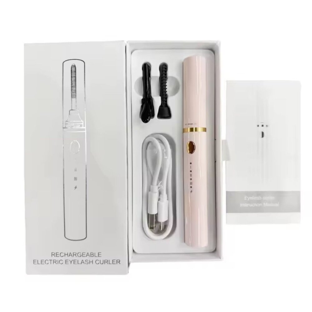 Rechargeable Heated Eyelash Curler Electric Lash Curling Wand Tool